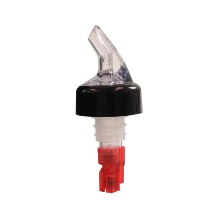1 oz. Clear Spout Red Tail Portion Control Pourer