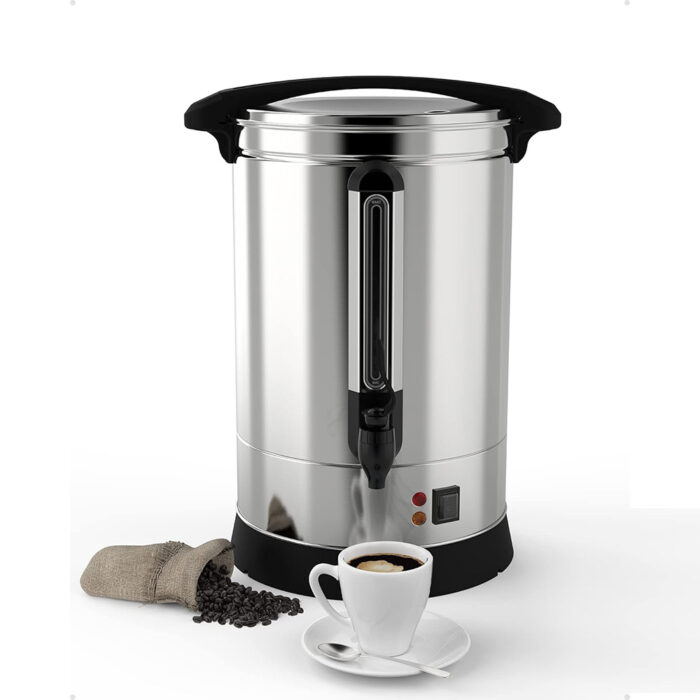 100 Cup Coffee Urn Double Wall Stainless Steel 1500W ETL 100 Cup Coffee Urn Double Wall Stainless Steel 1500W ETL