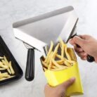 9 Inch Stainless Steel French Fry Scoop Dual Handle Server 02