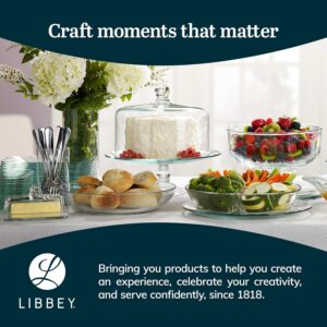 Cake Stand Clear Glass with Round Cover_Libbey