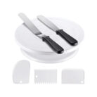 Cake Turntable Revolving Plastic - Stand 12″