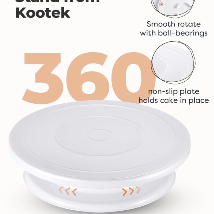 Cake Turntable Revolving Plastic - Stand 12″ 2 Cake Turntable Revolving Plastic - Stand 12″ 2