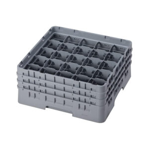 Flatware Rack Soft Gray Full Size 25 Compartment Camrack