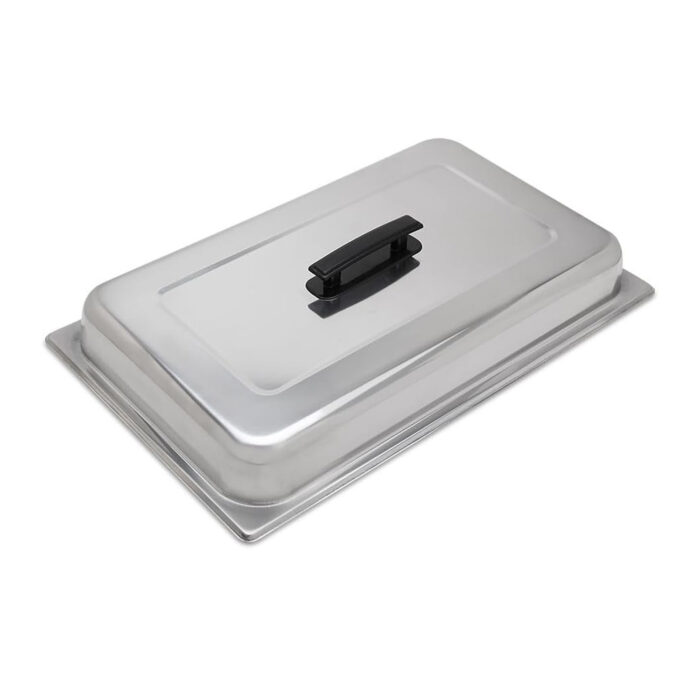 Chafer Cover with Plastic Handle 8 Qt. Full Size Stainless Steel Pan 02