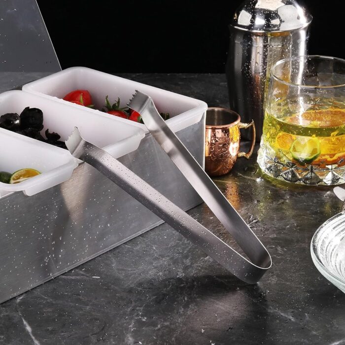Claw Style Ice Tongs Stainless Steel for Bar and Home 02