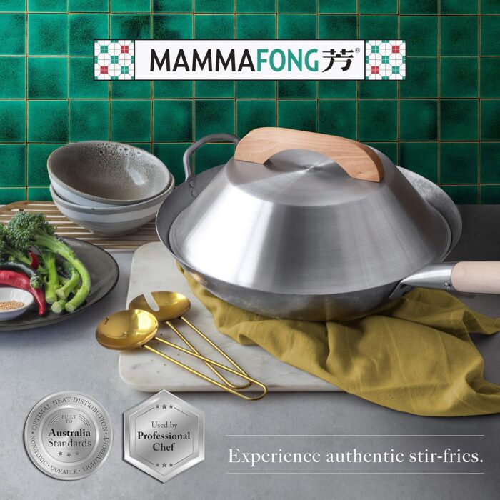 MammaFong Aluminum Wok Cover 14in 02