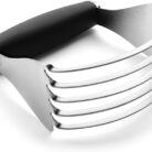 Pastry Blender Stainless Steel 5 Blades and Black Non-Slip Handle