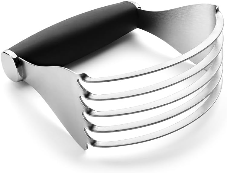 Pastry Blender Stainless Steel 5 Blades and Black Non-Slip Handle Pastry Blender Stainless Steel 5 Blades and Black Non-Slip Handle