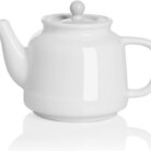 Porcelain Teapot with Sunken Lid 32 oz. Bright White 01