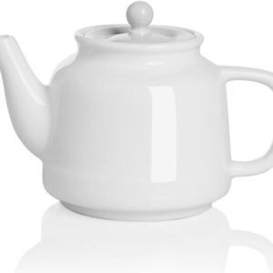 Porcelain Teapot with Sunken Lid 32 oz. Bright White