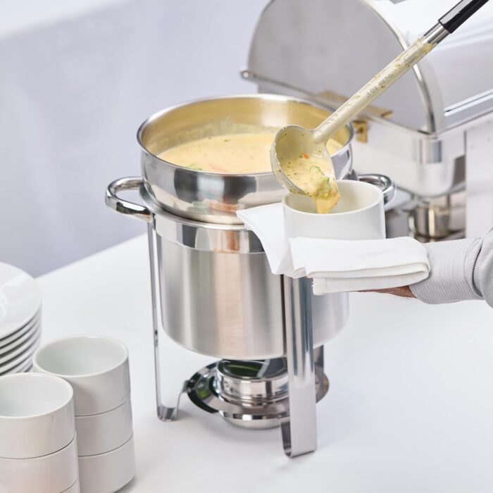 Soup Chafer 7 Qt. Chrome Accent Marmite 04