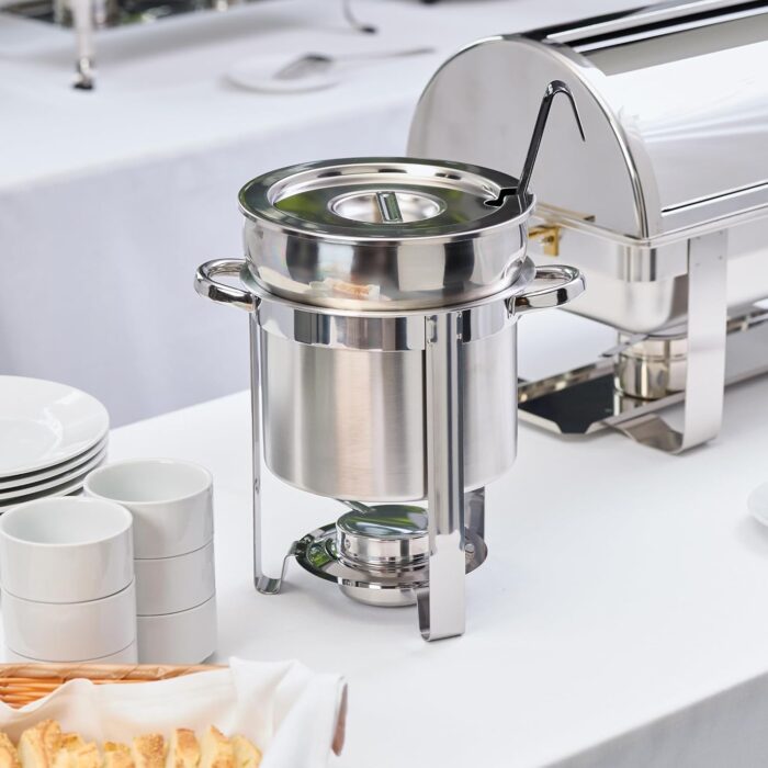 Soup Chafer 7 Qt. Chrome Accent Marmite 05