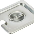 Steam Table Pan Cover 1_6 Size Stainless Steel Slotted