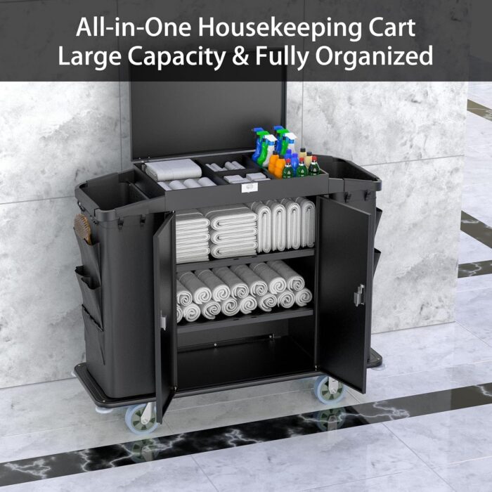 Steel Housekeeping Cart 01 Steel Housekeeping Cart 01