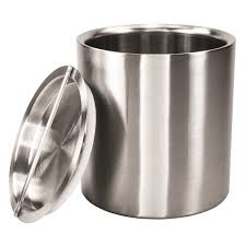 Ice Bucket Double Wall Brushed 2 Qt.