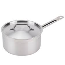 Sauce Pan 3.5 Qt. Stainless Steel with Aluminum-CladBottom and Cover