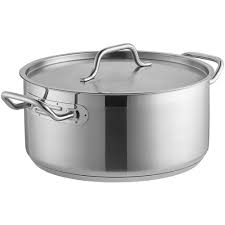 Pot Braizer 8 Qt. Stainless Steel with Aluminum-Clad Bottom andCover