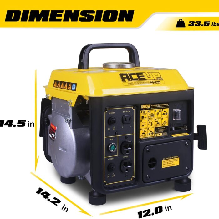 Aceup Energy 1200W Gas Powered Generator_03
