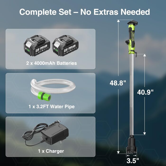 Cordless Stick Water Transfer Pump with 2x4000mAh 21V Batteries_02 Cordless Stick Water Transfer Pump with 2x4000mAh 21V Batteries_02
