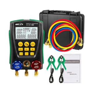 Digital Manifold HVAC Gauge Set 93 Refrigerants