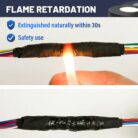 3-4 Inch 50 FT High Temp Wiring Harness Tape Self Adhesive 04