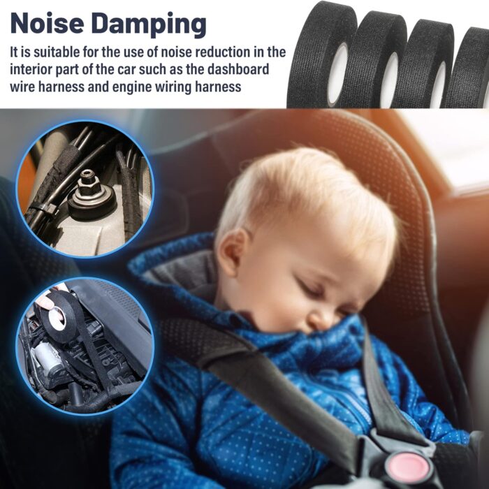 3-4 Inch 50 FT High Temp Wiring Harness Tape Self Adhesive 05 3-4 Inch 50 FT High Temp Wiring Harness Tape Self Adhesive 05