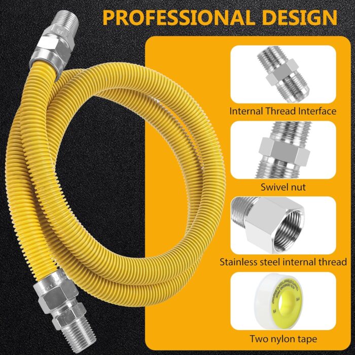 72 inch dryer gas line hose 02 72 inch dryer gas line hose 02