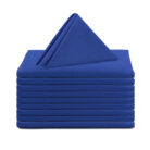 blue polycotton cloth napkins 20 x 20