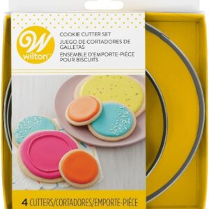 4 Piece Metal Circles Cookie Cutter Set